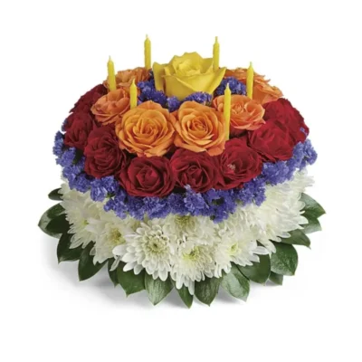 Golden Birthday Bloom Arrangement