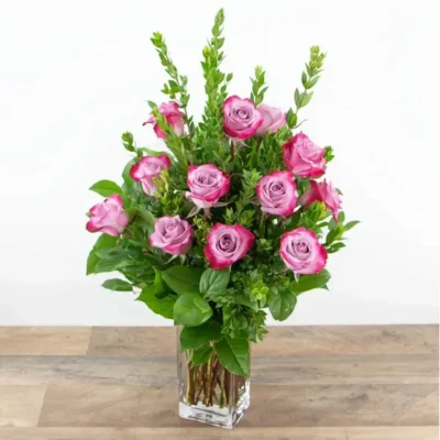Vibrant Lavender Roses (12)
