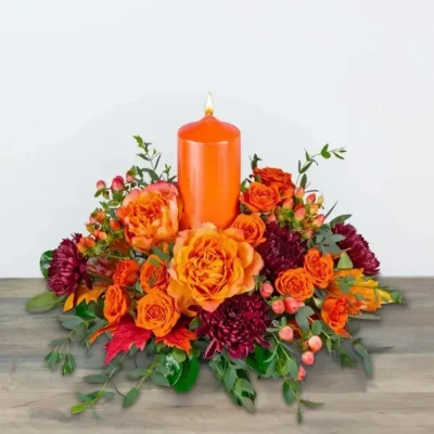 Persimmon Flame Centerpiece