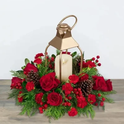 Gilded Holiday Lantern