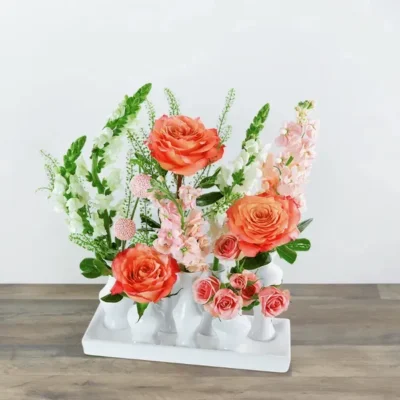 Coral Pop Bud Vase Blooms