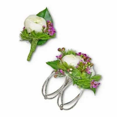 Intrinsic Corsage and Boutonniere Set