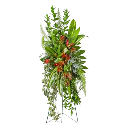 Verdant Farewell Standing Spray