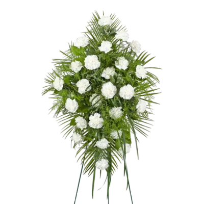 Peaceful in White Standing Spray