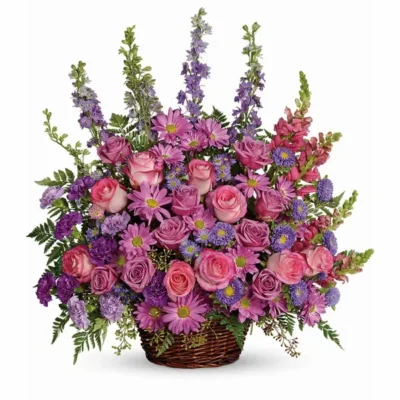 Gracious Lavender Basket