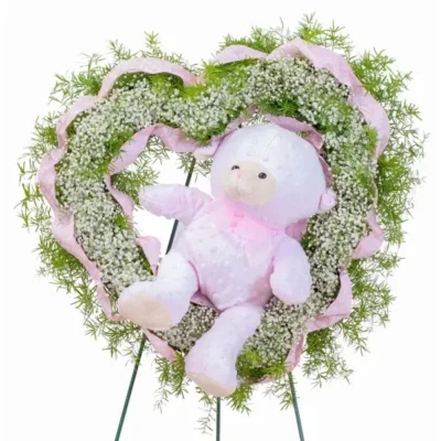 Tiny Angels Wreath in Pink