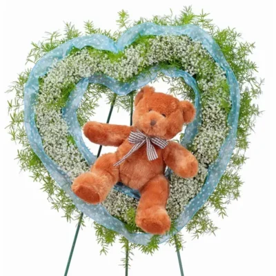 Tiny Angels Wreath in Blue